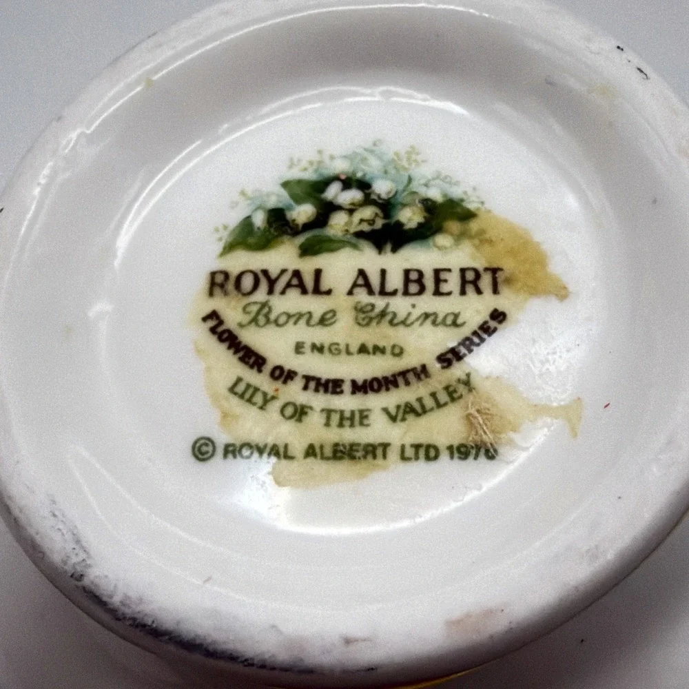Royal Albert Tea Cup & Saucer Set Lily Of The Valley Flower Series Bone China